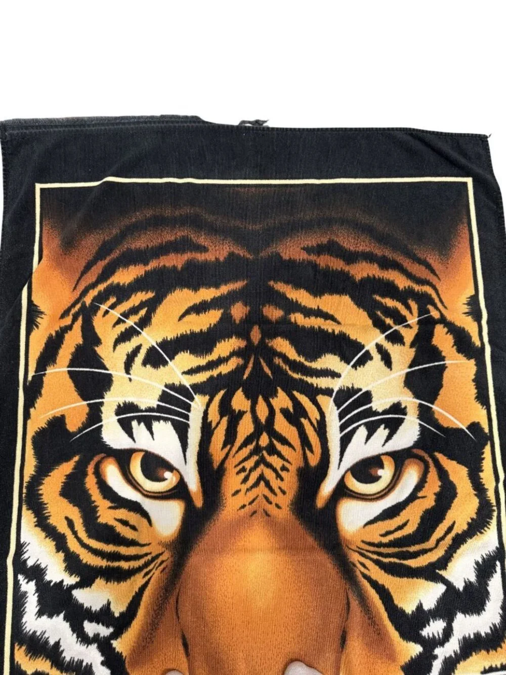 Vintage 1991 Hilasal 100% Cotton Bengal Tiger Beach Towel 60